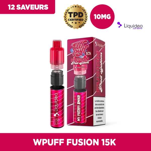 Wpuff Fusion 15000 Puffs 10mg – Starter Kit rechargeable 1 Wpuff Fusion 15000 Puffs 10mg – Starter Kit rechargeable